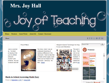 Tablet Screenshot of mrsjoyhall.com